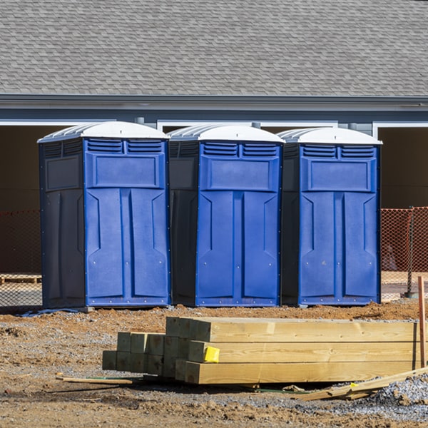 is there a specific order in which to place multiple portable toilets in Whately